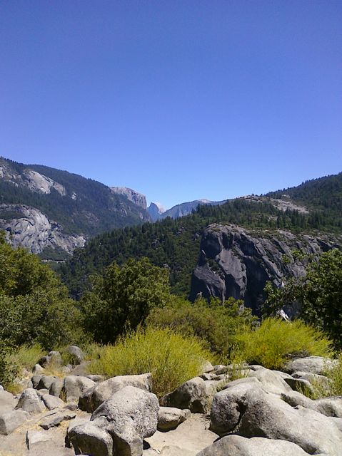 Half dome in the far distance