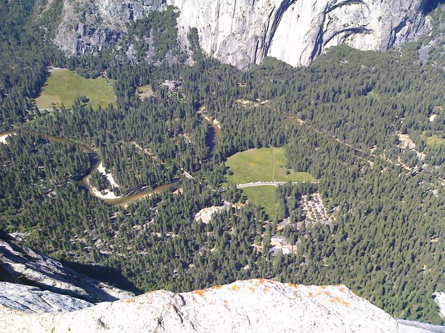 The valley floor - campgrounds, gift shops, etc.