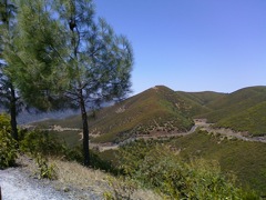 Windy road to reach Yosemite