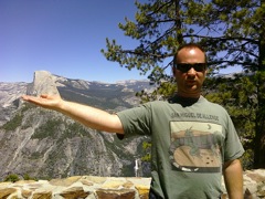 I'm holding up Half dome!